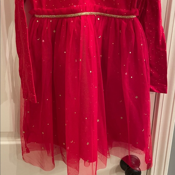 Hanna Andersson Red Dress with Gold Accents - Picture 2 of 3